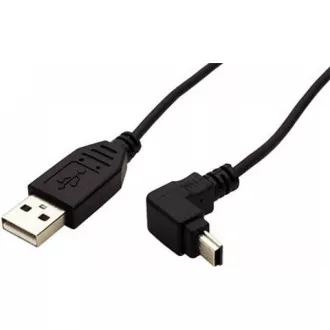 PremiumCord Kabel micro USB 2.0, A-B, konektor do úhlu 90° 1.8m (černý) PremiumCord Kabel micro USB 2.0, A-B, konektor do úhlu 90° 1.8m (černý)