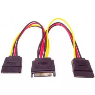 PREMIUMCORD Kabel SATA napájecí (Y) k HDD (2xF/1xM, 16cm, rozdvojka) PREMIUMCORD Kabel SATA napájecí (Y) k HDD (2xF/1xM, 16cm, rozdvojka)