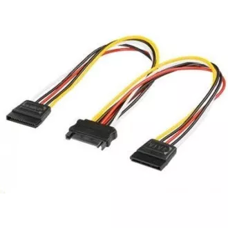 PREMIUMCORD Kabel SATA napájecí (Y) k HDD (2xF/1xM, 16cm, rozdvojka) PREMIUMCORD Kabel SATA napájecí (Y) k HDD (2xF/1xM, 16cm, rozdvojka)