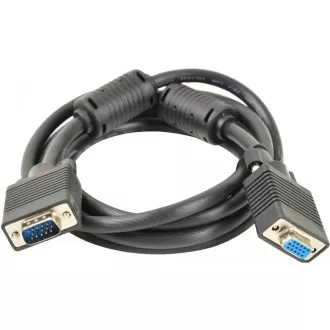 PREMIUMCORD Kabel VGA prodlužovací 5m (HD15M/F, dvojité stínění, feritová jádra) PREMIUMCORD Kabel VGA prodlužovací 5m (HD15M/F, dvojité stínění, feritová jádra)