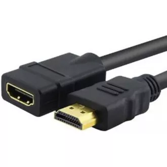 PREMIUMCORD Kabel prodlužovací HDMI - HDMI 1m, zlacené konektory PREMIUMCORD Kabel prodlužovací HDMI - HDMI 1m, zlacené konektory