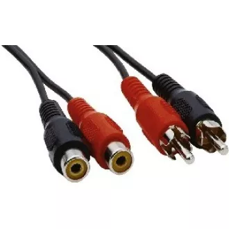 PREMIUMCORD Kabel prodlužovací audio 2x Cinch - 2x Cinch (RCA, M/F) 2m PREMIUMCORD Kabel prodlužovací audio 2x Cinch - 2x Cinch (RCA, M/F) 2m