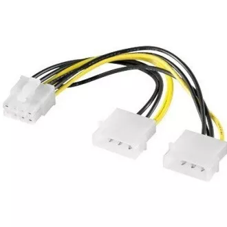 PREMIUMCORD Napájecí redukce 2x MOLEX PCI-e 8pin PREMIUMCORD Napájecí redukce 2x MOLEX PCI-e 8pin