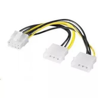 PREMIUMCORD Napájecí redukce 2x MOLEX PCI-e 8pin PREMIUMCORD Napájecí redukce 2x MOLEX PCI-e 8pin