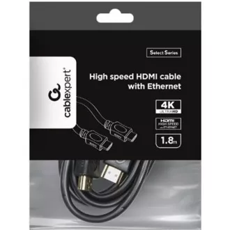 GEMBIRD Kabel HDMI - HDMI 1, 8m (v1.4, M/M, zlacené kontakty, stíněný, ethernet, CCS, 4K UHD@60Hz) GEMBIRD Kabel HDMI - HDMI 1, 8m (v1.4, M/M, zlacené kontakty, stíněný, ethernet, CCS, 4K UHD@60Hz)