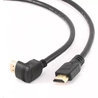 GEMBIRD Kabel HDMI - HDMI 90°, 4K 60Hz, 3m, černá GEMBIRD Kabel HDMI - HDMI 90°, 4K 60Hz, 3m, černá