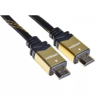 PREMIUMCORD Gold HDMI High Speed + Ethernet kabel (v1.4), opletený, zlacené konektory, 1, 5m PREMIUMCORD Gold HDMI High Speed + Ethernet kabel (v1.4), opletený, zlacené konektory, 1, 5m