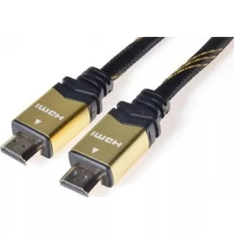 PREMIUMCORD Gold HDMI High Speed + Ethernet kabel (v1.4), opletený, zlacené konektory, 1, 5m PREMIUMCORD Gold HDMI High Speed + Ethernet kabel (v1.4), opletený, zlacené konektory, 1, 5m