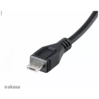 AKASA kabel redukce USB OTG Micro USB male na USB Type-A female, 15cm AKASA kabel redukce USB OTG Micro USB male na USB Type-A female, 15cm
