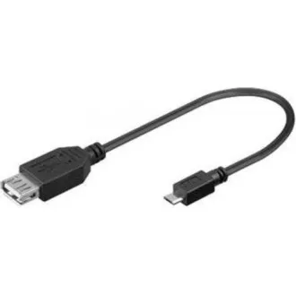 GEMBIRD Kabel USB 2.0 A-Micro B, OTG, 15cm (F/M, pro tablety a smartphone) GEMBIRD Kabel USB 2.0 A-Micro B, OTG, 15cm (F/M, pro tablety a smartphone)