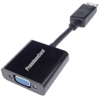 PREMIUMCORD Redukce DisplayPort - VGA 15cm (M/F, černá) PREMIUMCORD Redukce DisplayPort - VGA 15cm (M/F, černá)