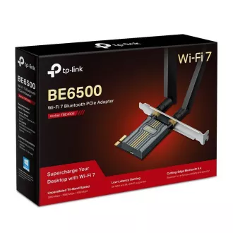 TP-Link Archer TBE400E WiFi7 PCIe adapter (BE6500, 2, 4GHz/5GHz/6GHz, Bluetooth5.4) TP-Link Archer TBE400E WiFi7 PCIe adapter (BE6500, 2, 4GHz/5GHz/6GHz, Bluetooth5.4)