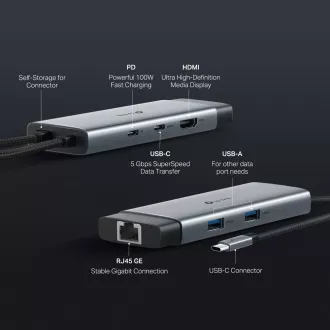 TP-Link UH6120C USB-C hub 6v1 (2xUSB3.2Gen1, 1xUSB-C3.2Gen1, 1xGbE, 1xHDMI, PD 100W) TP-Link UH6120C USB-C hub 6v1 (2xUSB3.2Gen1, 1xUSB-C3.2Gen1, 1xGbE, 1xHDMI, PD 100W)