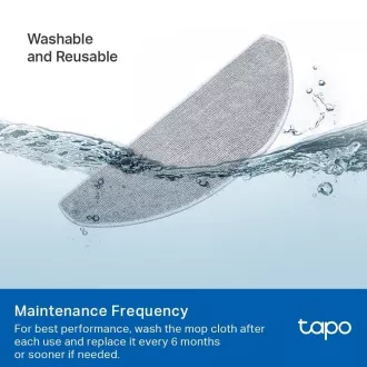 TP-Link Tapo RVA301 sada 5 omyvatelných utěrek (5x) pro Tapo RV30 Max Plus, RV30 Max, RV20 Max Plus, RV20 TP-Link Tapo RVA301 sada 5 omyvatelných utěrek (5x) pro Tapo RV30 Max Plus, RV30 Max, RV20 Max Plus, RV20