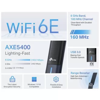 TP-Link Archer TX50UH WiFi6 USB adapter v1.0 (P/N:0152502492) (AX3000, 2, 4GHz/5GHz/6GHz) TP-Link Archer TX50UH WiFi6 USB adapter v1.0 (P/N:0152502492) (AX3000, 2, 4GHz/5GHz/6GHz)