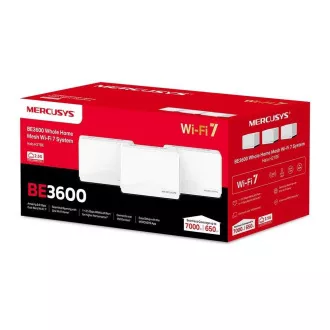 MERCUSYS Halo H27BE(3-pack) WiFi7 Mesh (BE3600, 2, 4GHz/5GHz, 1x2, 5GbELAN/WAN, 2xGbELAN/WAN) MERCUSYS Halo H27BE(3-pack) WiFi7 Mesh (BE3600, 2, 4GHz/5GHz, 1x2, 5GbELAN/WAN, 2xGbELAN/WAN)