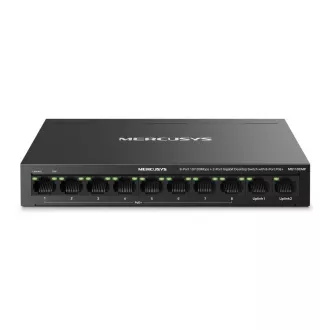 MERCUSYS switch MS110CMP (10x100Mb/s, 8xPoE+, 115W, fanless) MERCUSYS switch MS110CMP (10x100Mb/s, 8xPoE+, 115W, fanless)