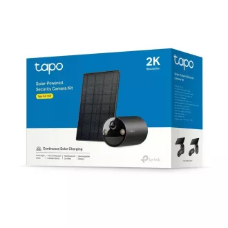 TP-Link Tapo C411 KIT venkovní kamera, solární panel (3MP, 2K QHD, 1296p, IR 9m, WiFi, micro SD card, IP65)