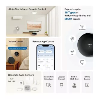 TP-Link Tapo H110 WiFi Chytrý infračervený IoT hub Tapo (2, 4GHz, BT, Matter certified) TP-Link Tapo H110 WiFi Chytrý infračervený IoT hub Tapo (2, 4GHz, BT, Matter certified)