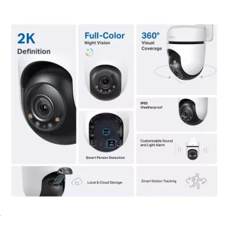 TP-Link Tapo C510W(2-pack) venkovní-outdoor kamera, (3MP, PTZ, 2K 1296p, WiFi, IR 30m, micro SD card) TP-Link Tapo C510W(2-pack) venkovní-outdoor kamera, (3MP, PTZ, 2K 1296p, WiFi, IR 30m, micro SD card)