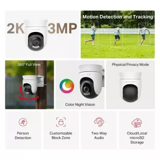 MERCUSYS MC510 venkovní-outdoor kamera (3MP, 2K, 1296p, IR 30m, WiFi, microSD) MERCUSYS MC510 venkovní-outdoor kamera (3MP, 2K, 1296p, IR 30m, WiFi, microSD)