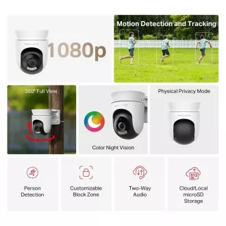 MERCUSYS MC500 venkovní-outdoor kamera (FHD, 1080p, IR 30m, WiFi, microSD) MERCUSYS MC500 venkovní-outdoor kamera (FHD, 1080p, IR 30m, WiFi, microSD)