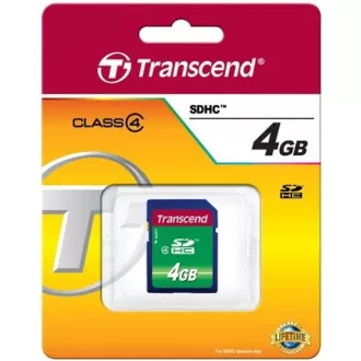 TRANSCEND SDHC karta 4GB Class 4 TRANSCEND SDHC karta 4GB Class 4