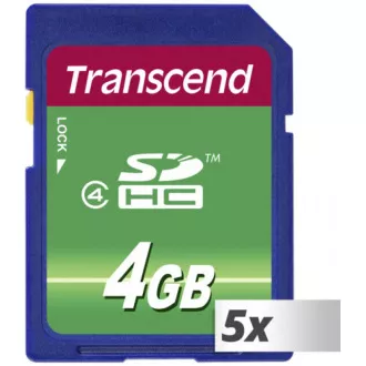 TRANSCEND SDHC karta 4GB Class 4 TRANSCEND SDHC karta 4GB Class 4