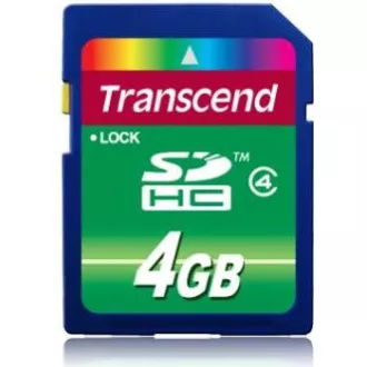 TRANSCEND SDHC karta 4GB Class 4 TRANSCEND SDHC karta 4GB Class 4