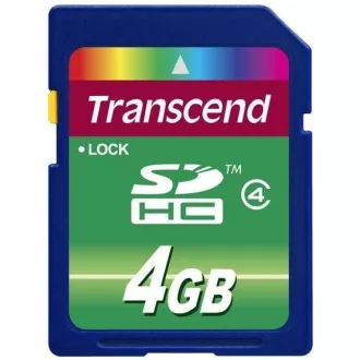 TRANSCEND SDHC karta 4GB Class 4 TRANSCEND SDHC karta 4GB Class 4