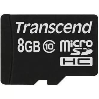 TRANSCEND MicroSDHC karta 8GB Class 10 8GB, bez adaptéru TRANSCEND MicroSDHC karta 8GB Class 10 8GB, bez adaptéru
