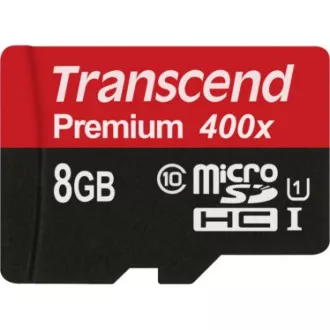 TRANSCEND MicroSDHC karta 8GB Premium, Class 10 UHS-I 300x, bez adaptéru TRANSCEND MicroSDHC karta 8GB Premium, Class 10 UHS-I 300x, bez adaptéru