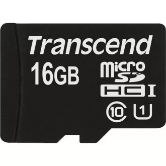 TRANSCEND MicroSDHC karta 16GB Premium, Class 10 UHS-I 300x, bez adaptéru TRANSCEND MicroSDHC karta 16GB Premium, Class 10 UHS-I 300x, bez adaptéru