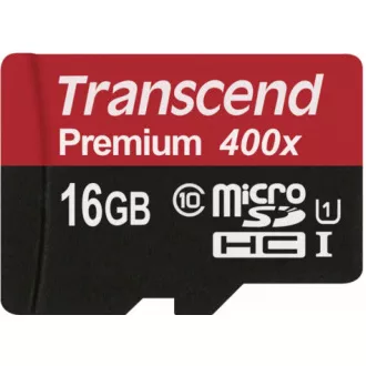 TRANSCEND MicroSDHC karta 16GB Premium, Class 10 UHS-I 300x, bez adaptéru TRANSCEND MicroSDHC karta 16GB Premium, Class 10 UHS-I 300x, bez adaptéru