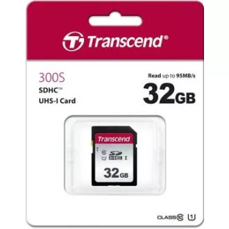 TRANSCEND SDHC karta 32GB 300S, UHS-I U1 (R:100/W:25 MB/s) TRANSCEND SDHC karta 32GB 300S, UHS-I U1 (R:100/W:25 MB/s)