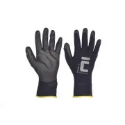 BUNTING BLACK rukavice nylon. PU dlaň 8