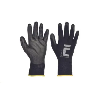 BUNTING BLACK rukavice nylon. PU dlaň 10 BUNTING BLACK rukavice nylon. PU dlaň 10