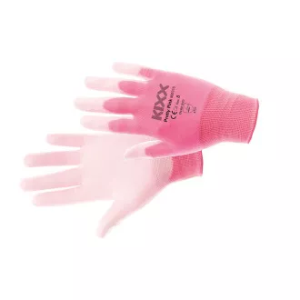 PRETTY PINK rukavicenylonové PU dla růžová 7 PRETTY PINK rukavicenylonové PU dla růžová 7