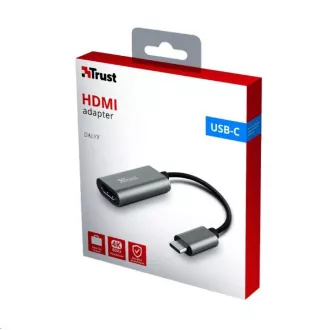 TRUST adaptér DALYX, USB-C na HDMI, 20cm TRUST adaptér DALYX, USB-C na HDMI, 20cm