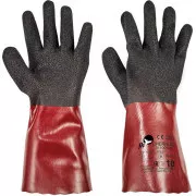 CHERRUG FH rukavice PVC černá/červená 11