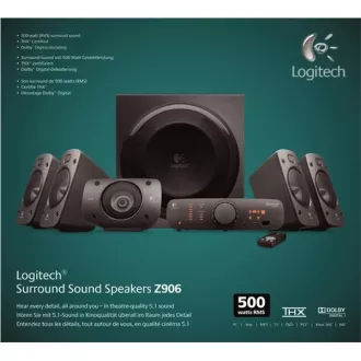 Logitech Speakers Z906 Home Theater 5.1 Surround Sound System Logitech Speakers Z906 Home Theater 5.1 Surround Sound System