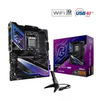 ASRock MB Sc AM5 X870E NOVA WIFI, AMD X870, 4xDDR5, 1xHDMI, 2xUSB4, WI-FI ASRock MB Sc AM5 X870E NOVA WIFI, AMD X870, 4xDDR5, 1xHDMI, 2xUSB4, WI-FI