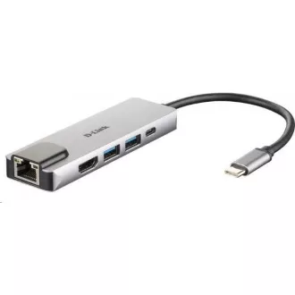 D-Link DUB-M520 5-in-1 USB-C Hub with HDMI/Ethernet and Power Delivery D-Link DUB-M520 5-in-1 USB-C Hub with HDMI/Ethernet and Power Delivery
