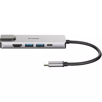 D-Link DUB-M520 5-in-1 USB-C Hub with HDMI/Ethernet and Power Delivery D-Link DUB-M520 5-in-1 USB-C Hub with HDMI/Ethernet and Power Delivery