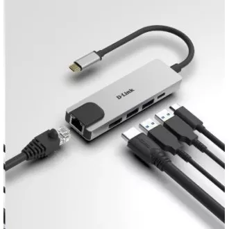 D-Link DUB-M520 5-in-1 USB-C Hub with HDMI/Ethernet and Power Delivery D-Link DUB-M520 5-in-1 USB-C Hub with HDMI/Ethernet and Power Delivery