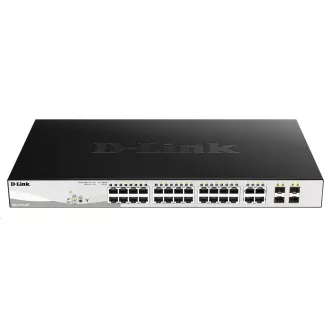 D-Link DGS-1210-28P 28-port Gigabit Smart+ PoE Switch, 24x GbE PoE+, 4x RJ45/SFP, PoE 193W D-Link DGS-1210-28P 28-port Gigabit Smart+ PoE Switch, 24x GbE PoE+, 4x RJ45/SFP, PoE 193W