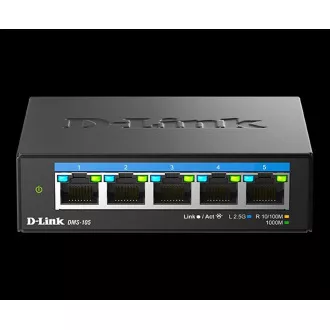 D-Link DMS-105/E 5-Port Multi-Gigabit Unmanaged Switch D-Link DMS-105/E 5-Port Multi-Gigabit Unmanaged Switch