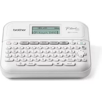 BROTHER tiskárna štítků PT-D410 - 18mm, pásky TZe USB, stolní model, provoz na AA baterie 6ks BROTHER tiskárna štítků PT-D410 - 18mm, pásky TZe USB, stolní model, provoz na AA baterie 6ks