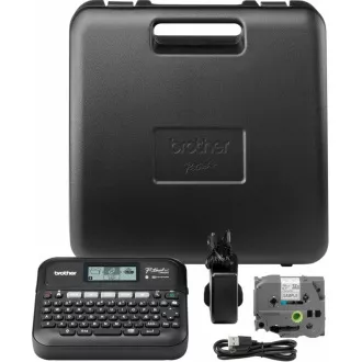 BROTHER tiskárna štítků PT-D460BTVP, 18mm pásky, USB, kufřík, velký grafický displej BROTHER tiskárna štítků PT-D460BTVP, 18mm pásky, USB, kufřík, velký grafický displej