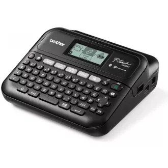 BROTHER tiskárna štítků PT-D460BTVP, 18mm pásky, USB, kufřík, velký grafický displej BROTHER tiskárna štítků PT-D460BTVP, 18mm pásky, USB, kufřík, velký grafický displej